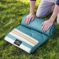 thumbnail image 4 of Weatherproof Vintage Outdoor Blanket (60in x 72in) - Portable Picnic Blankets Waterproof Foldable & Beach Blanket Waterproof Sandproof with Carry Strap, Camping Blanket - Foldable Waterproof (Sun), 4 of 6