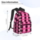 thumbnail image 2 of Easygdp pink and black argyle Mochila Casual para Portátil, Mochila para Escuela, Viajes, Negocios, 2 of 6