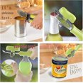 thumbnail image 4 of Can Opener, Manual Smooth Edge 4-in-1 Heavy Duty Can Opener With Ergonomic Non-slip Rubber Handle Easy Twist Ultra Sharp Safe, 4 of 4