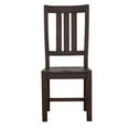 thumbnail image 3 of Pemberly Row Farmhouse Wood Slat Back Side Chair in Brown Finish (Set of 2), 3 of 6