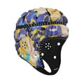 thumbnail image 4 of koolsoo Rugby Helmet Scrum Cap Football Helmet for Goalkeeper Hat Gift Flag Football Blue Yellow, 4 of 9