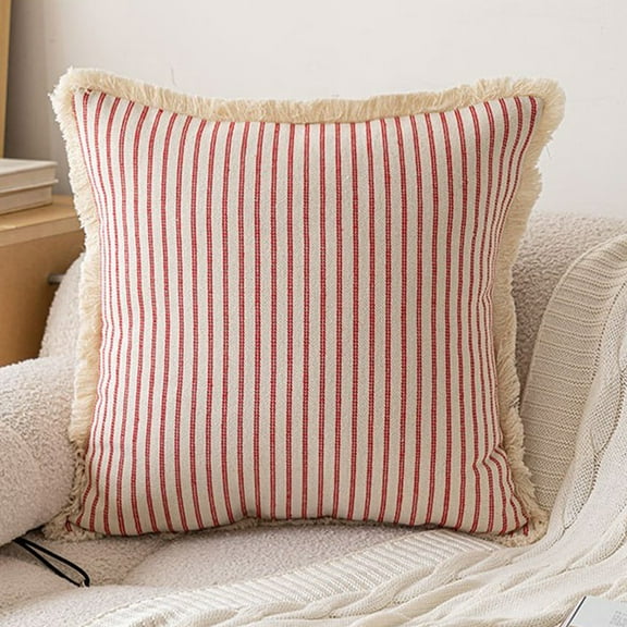 Yokan Knitted Woolen Beard Pillow Cover, Cozy Cushion Cover for Sofa & Bedroom, Soft Multicolor Nylon/Spandex Decorative Pillow, Ideal for Living Room & Modern Home Accent, Unique Design