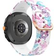 thumbnail image 2 of VeveXiao No Gaps Silicone Strap for Samsung Galaxy Watch 8 Classic 46mm Band, Printed Soft Silicone Replacement Straps for Galaxy Watch 8 40mm 44mm Women Man WristBand, 2 of 6