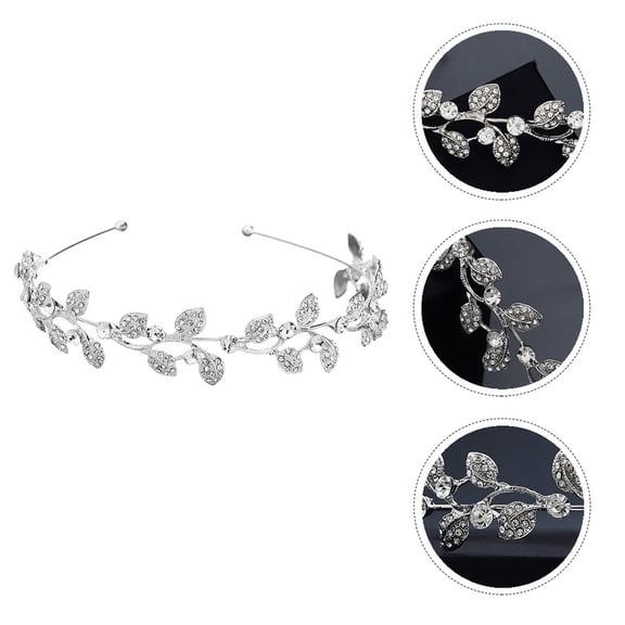 Soimiss 1Pcs Fashion Headbands for Women Alloy Silver Photo Prop for Banquets