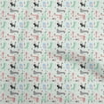 thumbnail image 1 of oneOone Cotton Cambric Light Green Fabric Kids Animals Sewing Fabric By The Yard Printed Diy Clothing Sewing Supplies 42 Inch Wide, 1 of 4