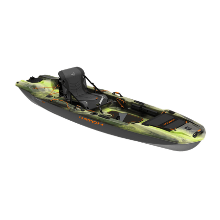 Pelican International Pelican - Catch Mode 110 - Premium Angler Kayak - Fishing Kayak with Lawnchair seat - 10.5 ft - Venom