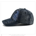 thumbnail image 5 of Gorra de béisbol vintage de mezclilla lavada con forma de C desgastada para adulto, 5 of 5