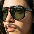 thumbnail image 6 of OPULIZE LUX Aviator Polarized Sunglasses - Anti-Glare Eyewear for Women Men - UV & Eyestrain Protection - Classic Aviator Style Glasses - Dark Green Lenses, Black Frame - Pack of 1, 6 of 8