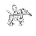 thumbnail image 1 of Sterling Silver 16" .8mm Box Chain 3D Puppy Dog Fetching Newspaper Pendant Necklace, 1 of 2