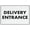 Warning Sign 2, variant on Delivery Entrance Reflective Aluminum Sign - 8"x12", UV Protected, Waterproof, 4 Pre-Drilled Holes - Office, Warehouse, Store, Restaurant