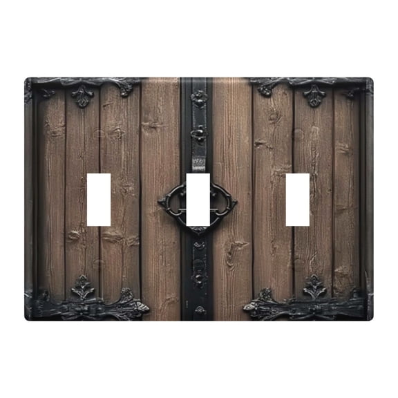 Light Switch Cover Wooden Door Plates Faceplate Decorative Switch Plate for Bedroom Home Decor