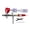 Red, variant on YongCo Comprehensive Airbrushes set 0.3mm Nozzle Ergonomic Airbrushes Easy To Maintain for Efficient Paint Use &
