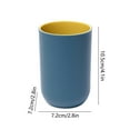 thumbnail image 3 of Double Layer Toothbrush Cup with Holder,Plastic Bathroom Rinsing Cup for Couples,Dormitory,Students,Multipurpose Mouthwash Cup for Brushing Teeth,Drinking,Coffee,Tea,Milk,Compact 4.1x2.8x2.8in, 3 of 6