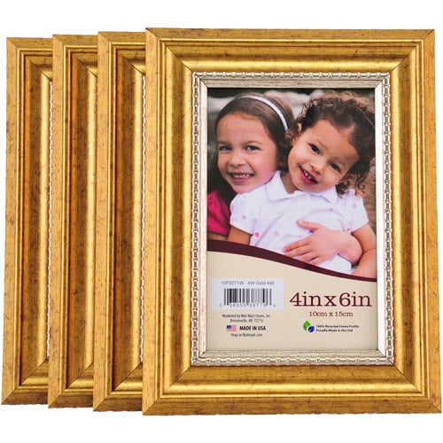 gold 4x6 picture frames