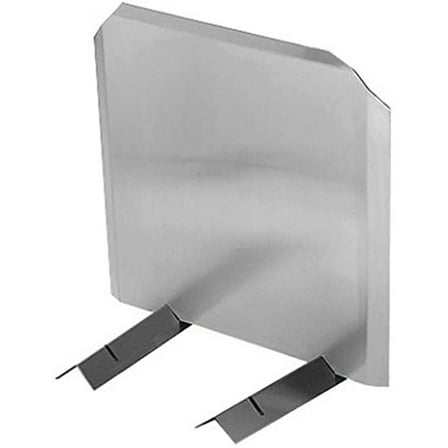 24 x 24 Radiant Fireback Heat Sheilds 14 gauge Stainless Steel