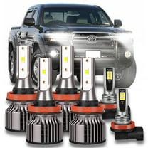 For Toyota Tacoma 2016-2021 Combo LED Headlights High/Low Beam Fog Light Bulbs Kit