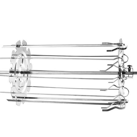

Kohagoki 304 Stainless Steel Rotating Grill Skewers with center grill shaft 28cm and 2 fixing screws