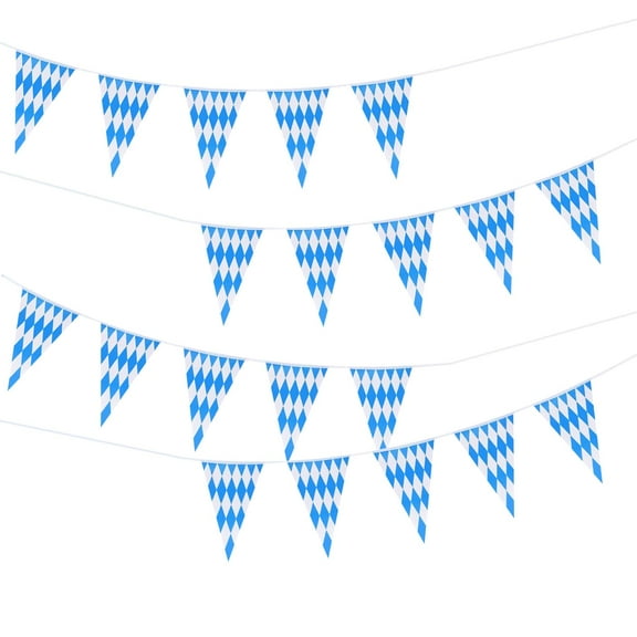 Oktoberfest Banner Bavarian Flag Waterproof PE Material for Bar Indoor Outdoor Festival Party Decorations