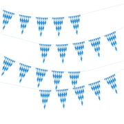 Oktoberfest Banner Bavarian Flag Waterproof PE Material for Bar Indoor Outdoor Festival Party Decorations