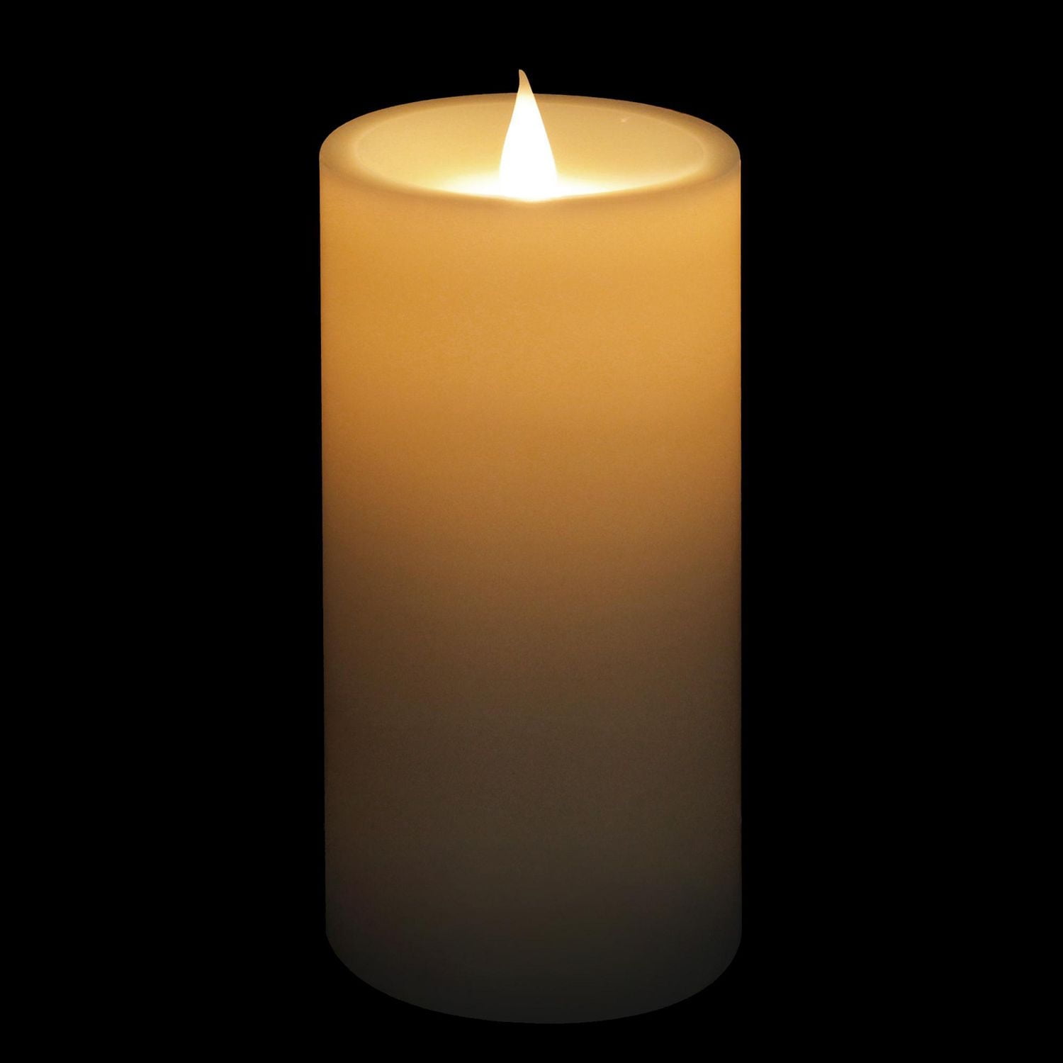 Mainstays Unscented Flickering LED Wax Pillar Candle, 3"x 5"H, 5-hour timer