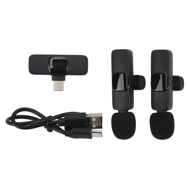 Lavalier Lapel Microphone, Intelligent Noise Reduction Plug And Play Wireless Lavalier Microphone For Mobile Phones For Tablets Type C Port