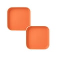 thumbnail image 1 of Oleegame 2PC Picnic Trays For Food Macaron Spit Bone Dish Spit Bone Dish Household Snack Small Dish Pickle Dish Plastic Snack Cake Dish Dining Table Garbage Plate Orange, 1 of 2