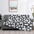 thumbnail image 2 of Naloa Daisies Flowers Flannel Blankets - Thick and Warm Blanket for Winter, Soft Fuzzy Plush King Blanket for All Seasons80"x60", 2 of 6