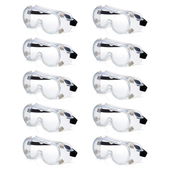 Lunettes de Protection Anti-Buée à Rayons - Lot de 10