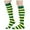 Green, variant on Womens Striped Knee High Socks Girls Funny Novelty Athletic Colorful Stripe Cute Stockings Tube Socks One Size