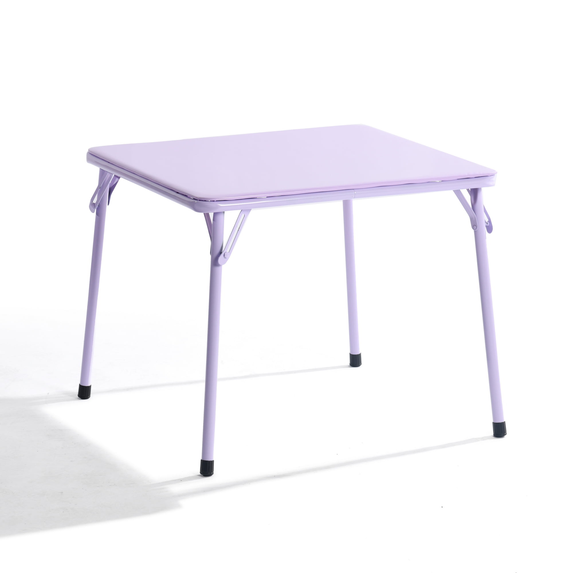 Ensemble de table et de chaises pliantes pour enfants Homy Casa, 5 pièces, bureau et siège compacts en plastique pour salle de jeux et bureau, violet