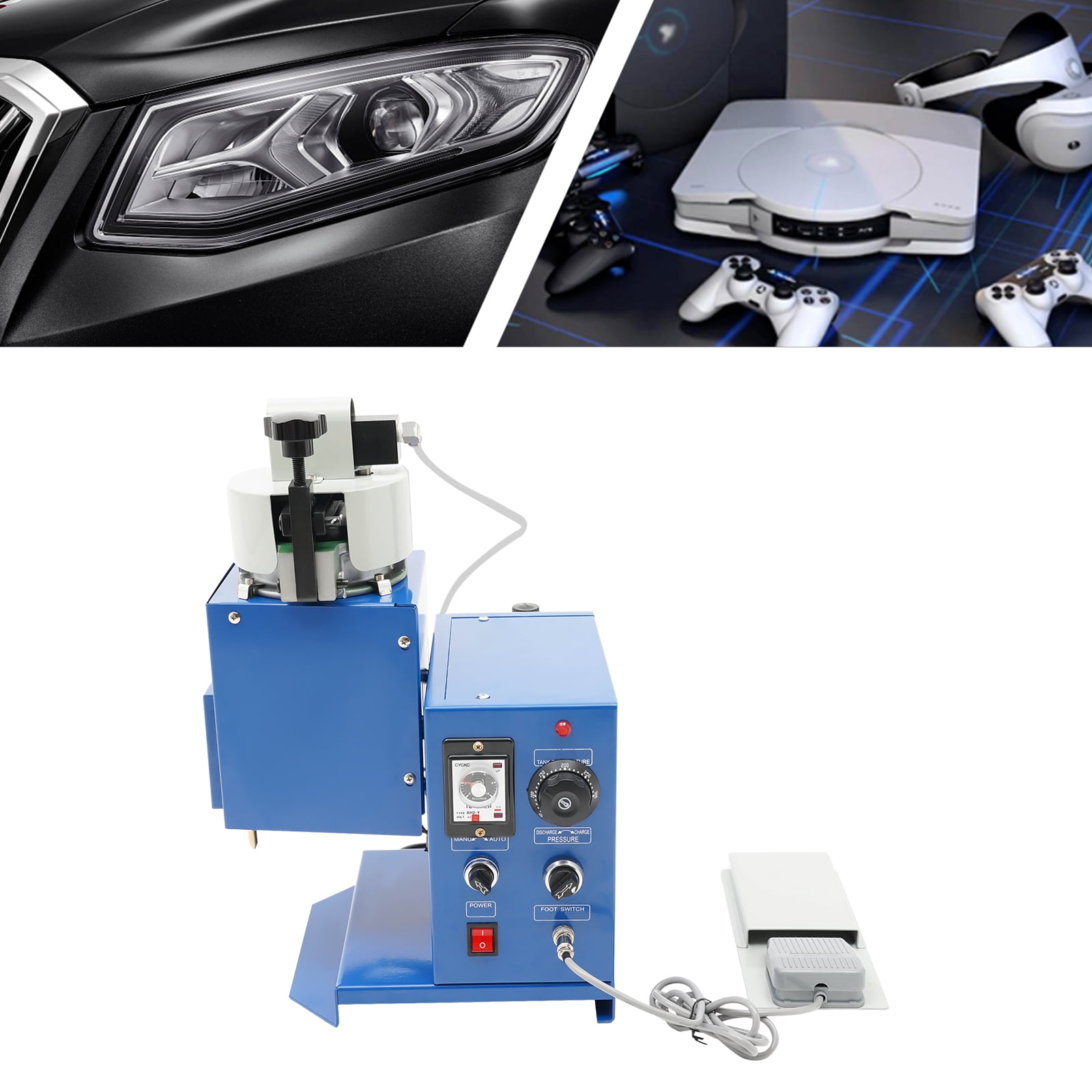 Miumaeov Commercial Hot Melt Glue Spray Injecting Machine 900W Semi-automatic Adhesive Hot Glue Gun Dispenser Equipment for Industries