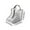 Gray, variant on Ankle Boot Storage Bag with Clear Window - 11 Inch Waterproof Shoe Dust Bag for Travel, Portable Tote with Handles for Sneakers Booties, Gray Trim Dustproof Shoe Organizer Protector for Closet