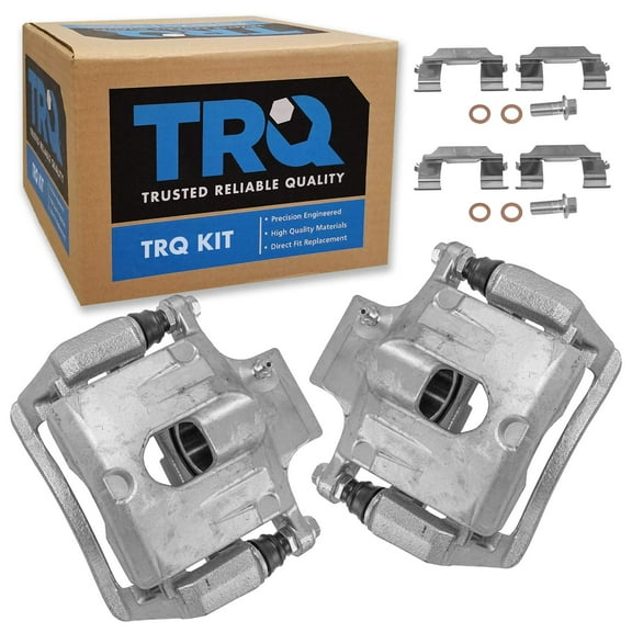 TRQ Rear Brake Caliper Set Compatible with 04-07 Buick 02-09 Chevrolet GMC 03-08 Isuzu 02-04 Oldsmobile 05-09 Saab