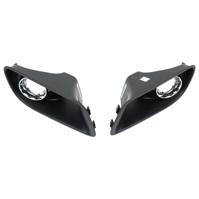 Par de embellecedores plateados para faros antiniebla delanteros, accesorios elegantes para automóviles
