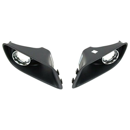 Wzmzjy 2 Pieces Front Fog Light Chrome Bezels Covers Left/Right Side Replaces Assembly for Charger 2012-2014 Auto Parts 68072021AA 68072020AA