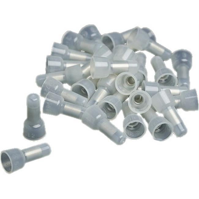 100 Gray Twist On Screw On Electrical Wire Spring Connectors 14-22 Ga 