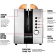 thumbnail image 4 of Black & Decker TR3340S - Toaster - electrical - 2 slice - 2 Slots - silver, 4 of 6