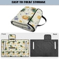 thumbnail image 6 of Pzuqiu Pineapple Floral Print Golf Cart Seat Cover 4 Front Pockets Golf Cart Bench Seat Covers, Anti-slip, Suitable for Outdoor, 6 of 9