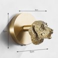 thumbnail image 2 of Brass Gold Animal Hook Solid Coat Door Back Bathroom Kitchen Hooks Towel Rack(Bird), 2 of 4
