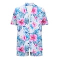thumbnail image 7 of Rciityk Summer Sets for Women Hawaiian Short Sets Tropical Floral Printed Short Sleeve Button Down Shirts and Shorts Beach Vacation Outfits, 7 of 7