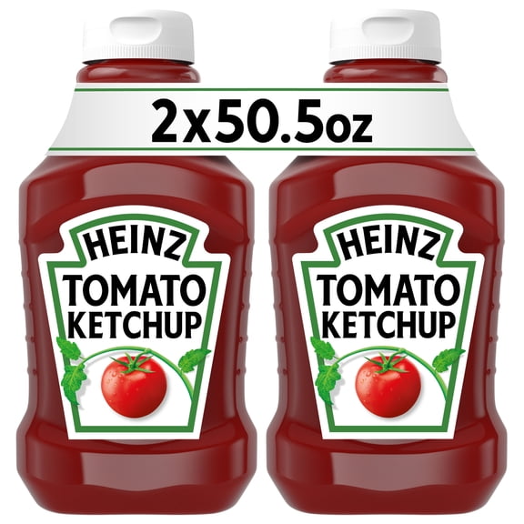 (2 Pack) Heinz Tomato Ketchup, 2 - 50.5 oz Multipack