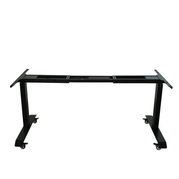 Caesar Hardware AB3-Legs Electric Adjustable Height Sit Standing Desk Frame Only - 3-Stage Extended Range Frame with Memory Preset Handset Controller - Desk Top Not Included (Black)