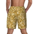 thumbnail image 3 of Kdxio Glitter Gold Print Men'S Swim Trunks With Compression Liner 7 Inch Inseam Quick Dry Swim Shorts, 3 of 7