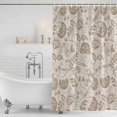 thumbnail image 4 of Khaki Fruit Waterproof Fabric Shower Curtain,Country Retro Floral Botanical Plant Waterproof Fabric Shower Curtain for Bathroom Curtains Bathtubs Hotel Shower Curtains with 12 Hooks Extra Long 72x96, 4 of 8