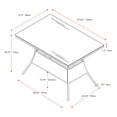 thumbnail image 2 of CorLiving Parksville Resin Wicker and Steel Rectangular Outdoor Dining Table with Glass Top, Black, 2 of 7