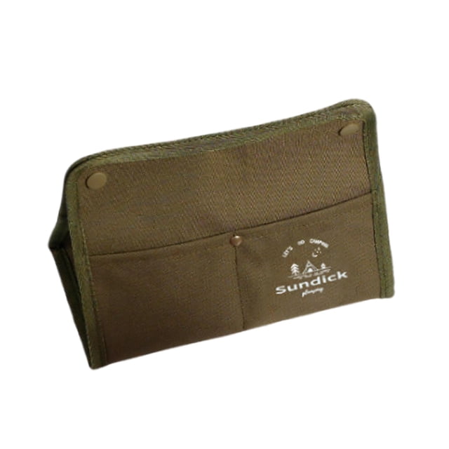 Bolsa de almacenamiento de pañuelos portátil, bolsa de papel para servilletas, soporte de papel higiénico para acampar al aire libre, caja de pañuelos Verde DYNWAVEMX Titular de papel de caja de pañuelos