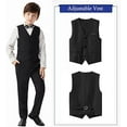 thumbnail image 2 of Wehilion Boys Multiple Colour Formal Dress Suits 6 Piece Slim Fit Dresswear Suit Set with Kids Suspenders, 2 of 5