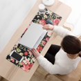 thumbnail image 3 of Long Mouse Pads for Desk,Pioneer Flower Floral Print Pattern Desk Mats on Top Of Desks, Desk Mouse Pad Extra Large with 3mm Non-Slip Base and Stitched Edge for Gaming,Office,Work,Home 31.5"x11.8", 3 of 6