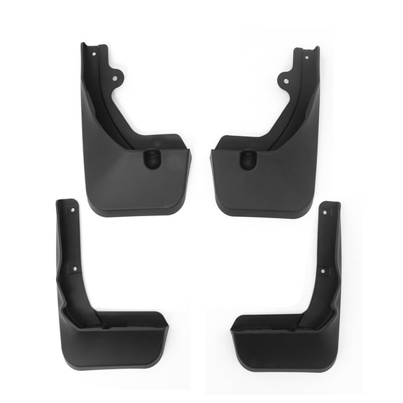 Ikon Motorsports 4PCS Front Rear Mud Flaps Wheel Arch Splash Guards MudFlaps For 2020-2022 Lexus RX350 RX450h, Black PP Polypropylene PK389-48L00-TP