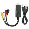 thumbnail image 1 of Cable adaptador convertidor HDMI a AV RCA 1080P HD macho a hembra para TV, VCR y DVD, 1 of 14